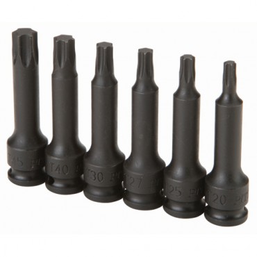 T40 Male Torx Bit Star Socket 1//2/" Drive Standard Internal Chrome Vanadium Steel